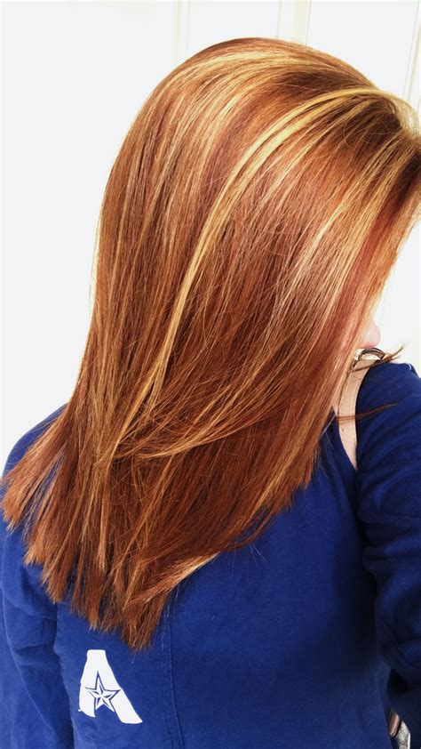 highlights and lowlights for natural red hair